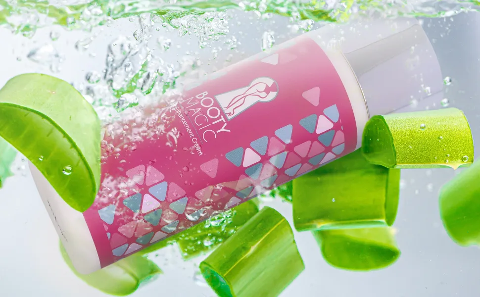 Booty Magic Butt Enhancement Cream - 6.8oz Butt Cream for Bigger Butt  Booty Cream Bigger Booty with Maca Root Extract  Pueraria Mirifica  Aloe Vera for Volume  Roundness  and Softness - Booty Magic - Bottle