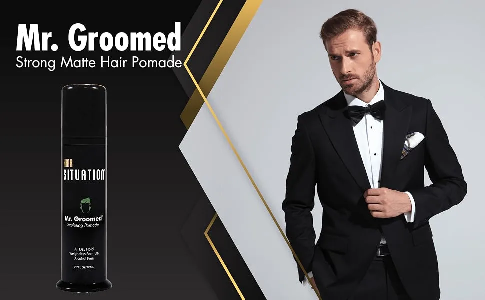 Mr. Groomed Strong Hold Matte Hair Pomade for Men - Mr. Groomed 1