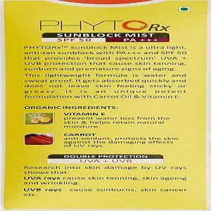 Lotus Professional Phyto Rx Sunblock Mist SPF 50 PA+++  100ml - product information 3