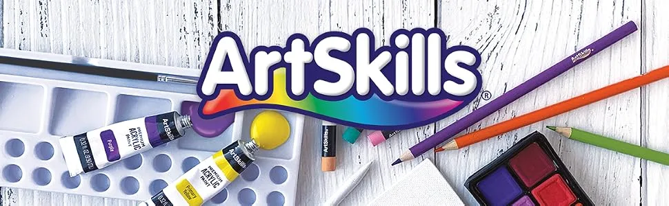 ArtSkills Paper Poster Letters and Numbers for Projects and Crafts  4 and 2.5  Black  150 Pieces - Multiple Sheets Per Letter Pad - Artskills banner with misc arts and crafts products