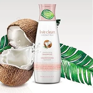 Live Clean Shampoo  Moisturizing Coconut Milk  12 Oz - coconut;milk;shampoo