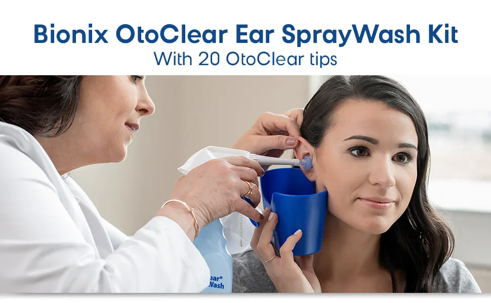 Bionix - OtoClear Ear SprayWash Kit  Easy-To-Use  Ideal for Healthcare Providers  Soft & Flexible (22- Piece Set) - Bionix