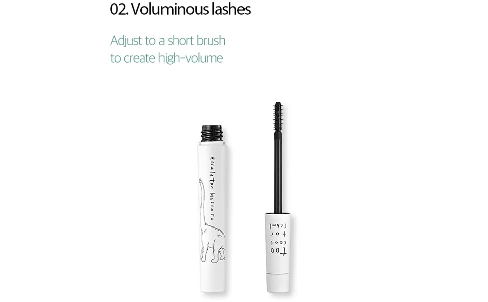 Too Cool For School Dinoplatz Mascara  Escalator - Smudge-proof  Volumizing  Lengthening  Long Lash Curling  K Beauty - Too Cool for School Escalator Mascara 6