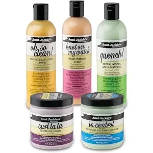 Aunt Jackie's Oh so Clean! Shampoo & Quench Leave-in Conditioner 12 Oz Each - curls and coils