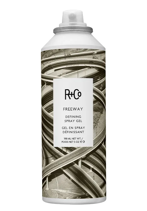 R+Co Motorcycle Flexible Gel | High Definition + Hold + Shine | Vegan + Cruelty-Free | 5 Oz - Freeway defining spray gel