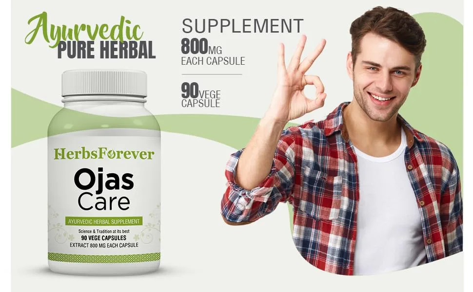 Herbsforever Ojas Care Capsules Nutritional Supplement Promotes Body Energy 90 Capsules - product information 1