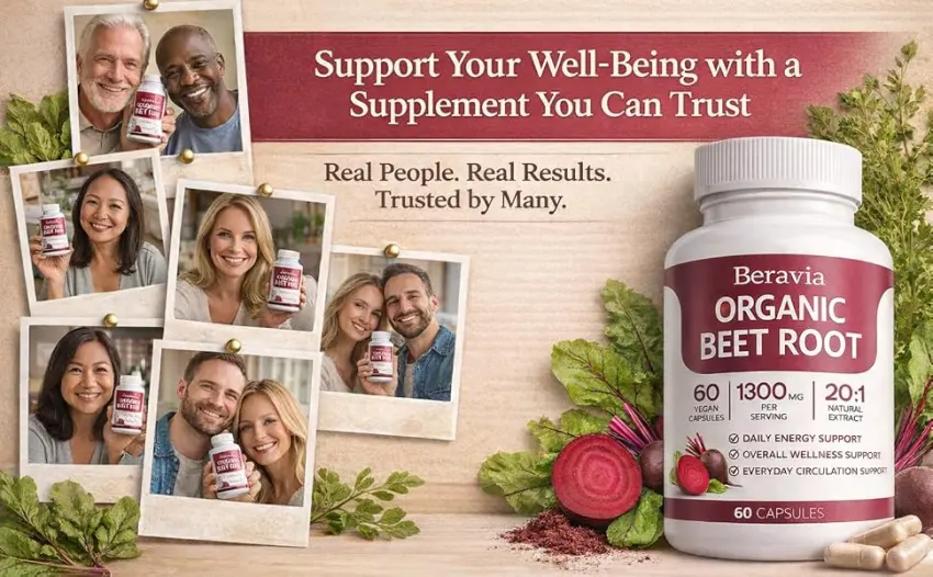 Organic Beet Root Capsules Purely Natural Supports Circulatory Wellness Efficient Oxygen Use Plant-Based Beet Root Formula Tablet Form Daily Use Non-GMO (1) 60 Count (Pack of 1) - product information 2