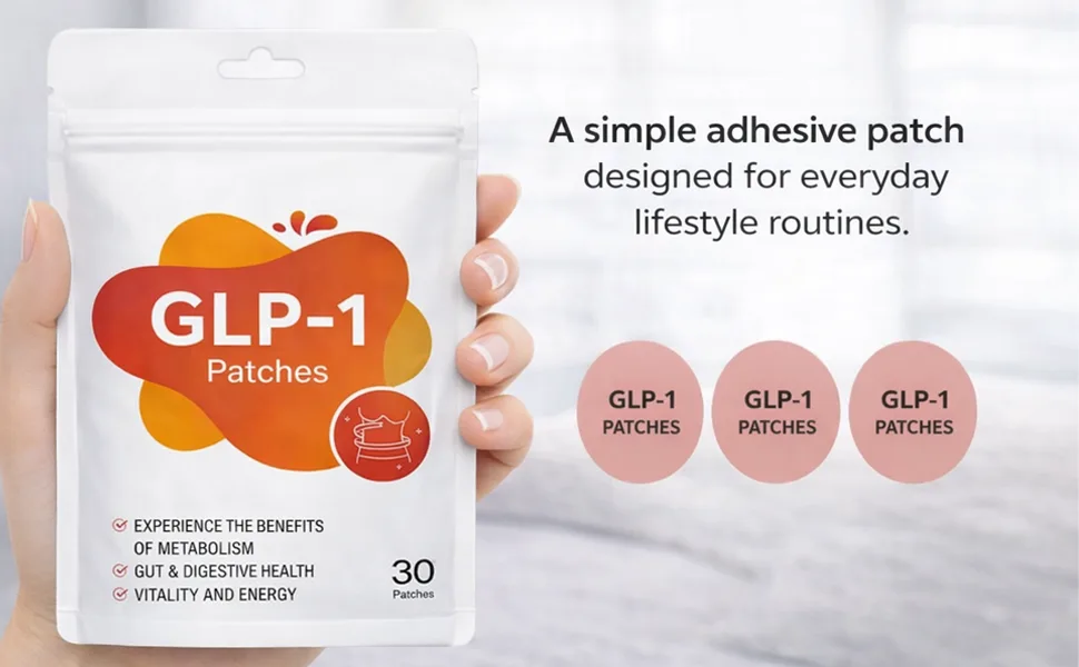 Slrvio GLP-1 Patch -8-Hour Long-Lasting Formula Support - Suitable for Men and Women's with L-Glutamine Berberine Cinnamon & Pomegranate(30 Packs) - GLP-1 Patch