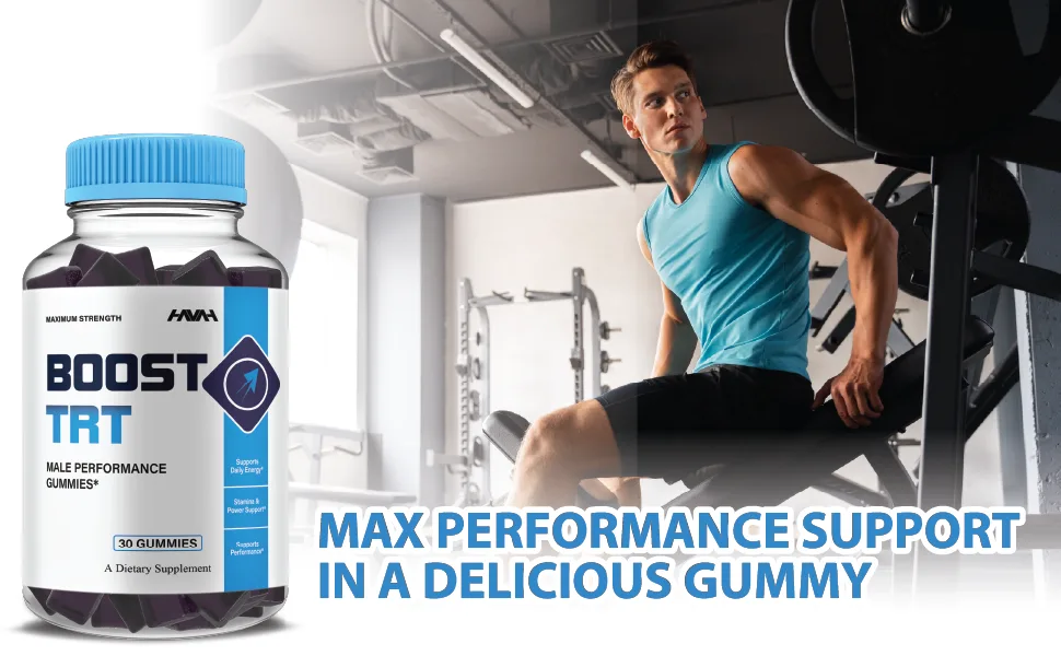 (2 Pack) Boost TRT Maximum Strength Performance Gummies BoostTRT Gummy Supplement Boost TRT Maximum Strength Advanced Shilajit Multivitamin Supplement BoostTRT Health Gummies (2 Month Supply) - Booster TRT Gummies