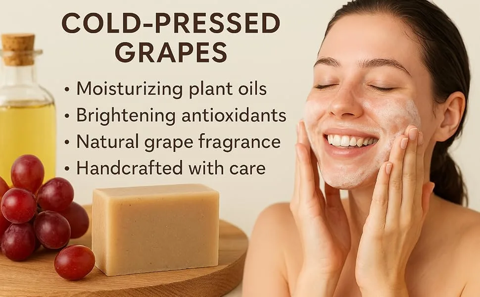 Grape Soap on a Rope Handmade Crystal Grape Gentle Cleansing Soap Decorative for Washing Hands and Bath Cold Process Method with Hook Christmas Gift for Men and Women (Green (jasmine scent)) - Grape Soap on a Rope