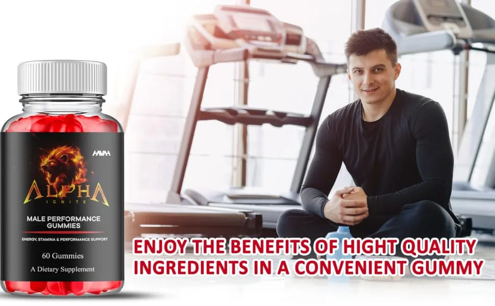 (2 Pack) Alpha Ignite Maximum Strength Performance Gummies AlphaIgnite Gummy Supplement Alpha Iite Maximum Strength Advanced 1000MG Vitamin Support Supplement Alpha Ignite Gomitas (120 Gummies) - Alpha Ignite Gummies