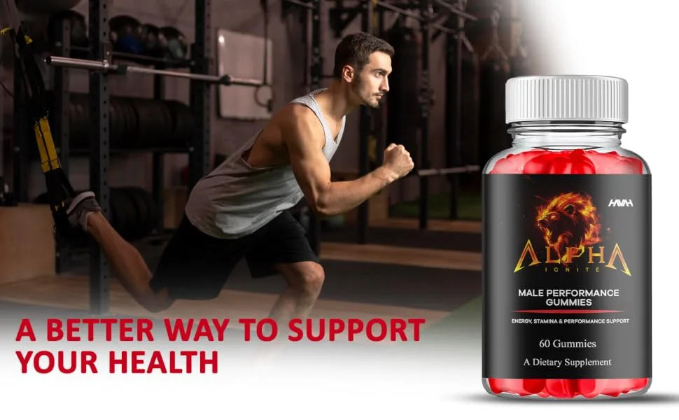 (2 Pack) Alpha Ignite Maximum Strength Performance Gummies AlphaIgnite Gummy Supplement Alpha Iite Maximum Strength Advanced 1000MG Vitamin Support Supplement Alpha Ignite Gomitas (120 Gummies) - Alpha Ignite Gummies