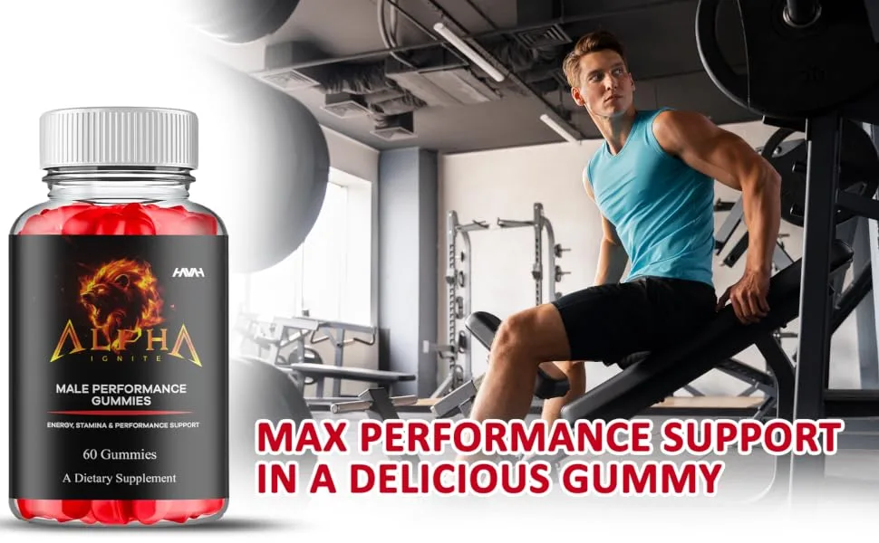 (2 Pack) Alpha Ignite Maximum Strength Performance Gummies AlphaIgnite Gummy Supplement Alpha Iite Maximum Strength Advanced 1000MG Vitamin Support Supplement Alpha Ignite Gomitas (120 Gummies) - Alpha Ignite Gummies