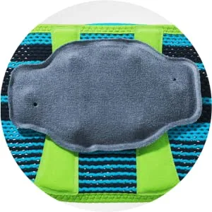 Bauerfeind Sports Back Support - Breathable Compression - Back Panel Features Anatomically Contoured Pad with Nubs for Massaging Effect - Air Knit Fabric Breathable  Durable  Washable Black Medium - Bauerfeind Sports Back Support Innovative Pad with Massaging Nubs