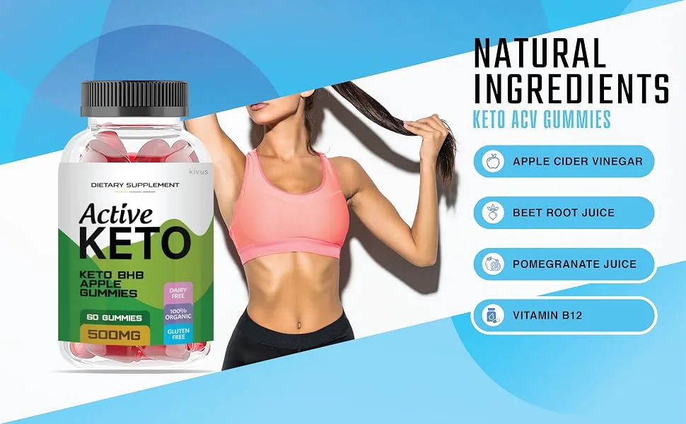 kivus Active Keto Gummies - Active Keto ACV Gummies 60.0 Servings (Pack of 1) 60 Count (Pack of 1) - Active Keto ACV Gummies Natural Ingredients