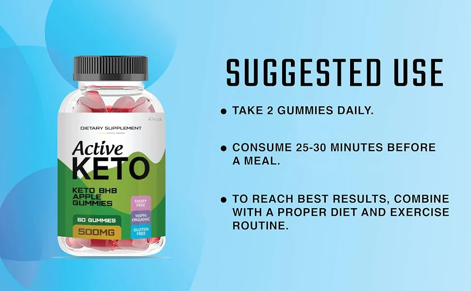 kivus Active Keto Gummies - Active Keto ACV Gummies 60.0 Servings (Pack of 1) 60 Count (Pack of 1) - Active Keto ACV Gummies Suggest Use