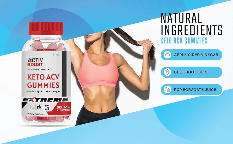 kivus Activ Boost Gummies - Activ Boost Keto ACV Gummies (Single 60 Gummies) 60 Count (Pack of 1) - Activ Boost Keto ACV Gummies - Natural Ingredients