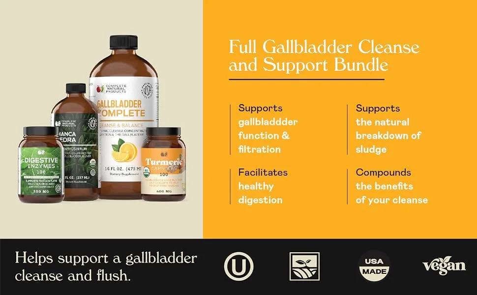 Gallbladder Complete Bundle - Full Gallbladder Cleanse Support - CNP Full Gallbladder Cleanse Support