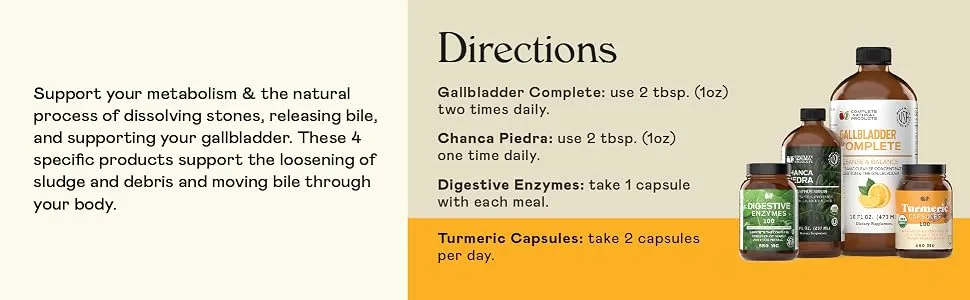 Gallbladder Complete Bundle - Full Gallbladder Cleanse Support - Gallbladder