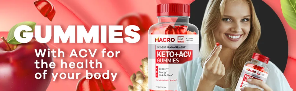 LIVORKA Macro Keto ACV Gummies Macro Gummies Advanced Formula 60 Gummies Per Bottle for 30 Days - Macro Keto ACV