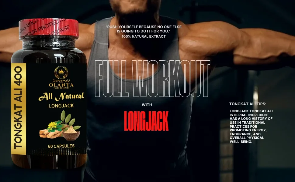 Longjack Tongkat Ali for Men Plant-based stamina support capsules - Traditional Extract for a Naturally Balanced Routine - Eurycoma longifolia supplement - 2 Bottles 120 Capsules - Eurycoma longifolia supplement
