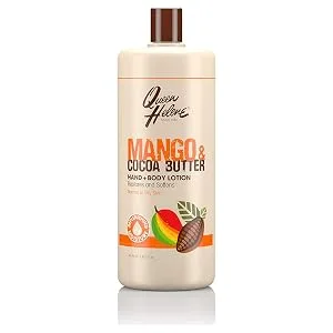 Queen Helene Mango & Cocoa Butter Hand & Body Lotion Deep Moisturizing Formula that Softens Smooths & Restores Radiance | 32 oz - almond
