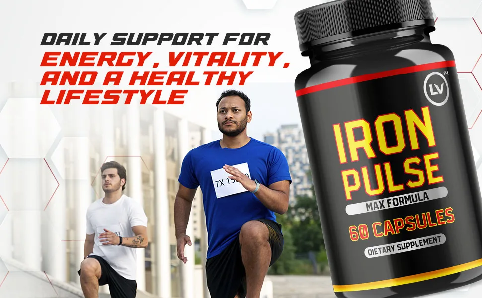 (5 Pack) IronPulse Capsules Iron Pulse Max Formula IronPulse Max Support Iron Pulse Pills Support Pills 300 Capsules for 5 Months - iron pulse ironpulse advanced formula capsules pills