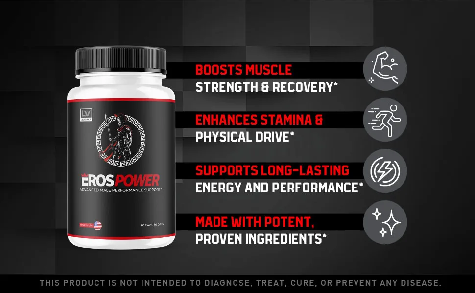 (2 Pack) Erospower Capsules Premium Advanced Fomula 120 Capsules for 2 Months - eros power supplement for men eros powder capsule erospower advanced formula pills