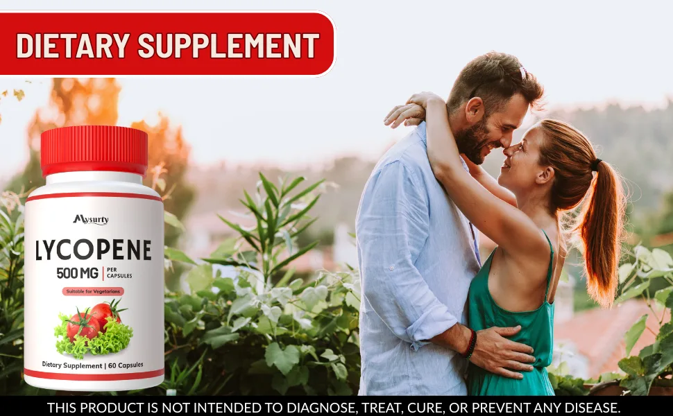 Mysurty Lycopene Capsules | Lycopene Supplements for Men | lycopene 500mg | Supplement for Men & Women - 60 Capsules (Pack 1) - lycopene supplement, lycopene 10mg,lycopene 50mg,lyco pene