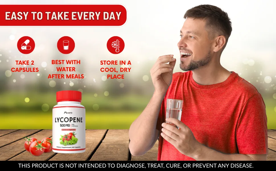 Mysurty Lycopene | Lycopene Supplements for Men | Lycopene 500mg | lycopene Supplement |Capsules for Men & Women - 60 Capsules (Pack 3) - lycopene supplement, lycopene supplements for men,lycopene 30mg