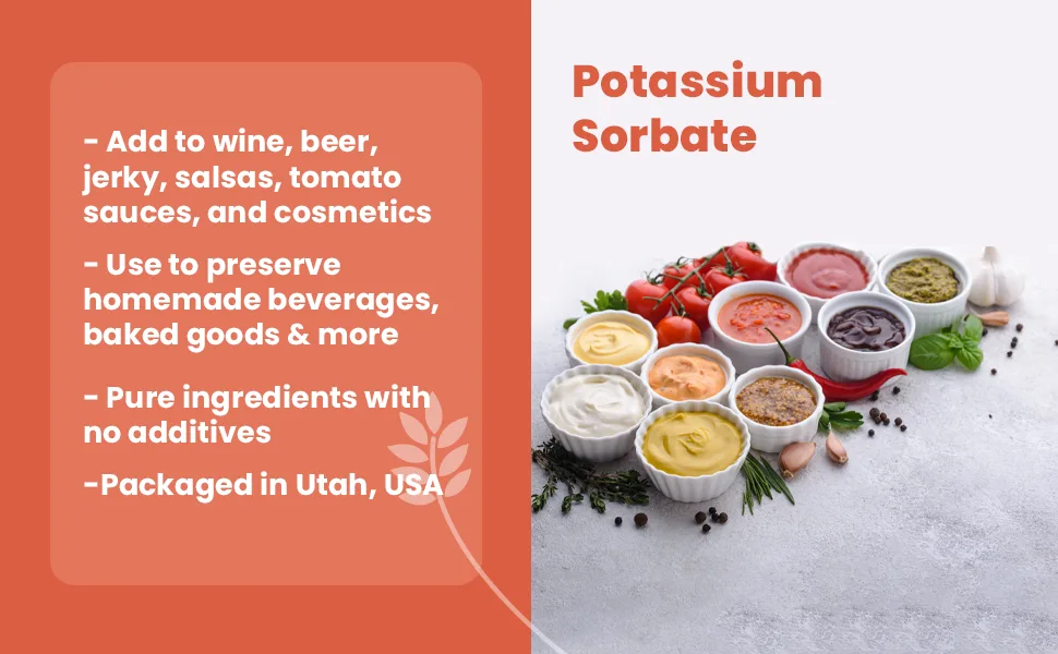 Pure Original Ingredients Potassium Sorbate (5 lb) Homebrewing & Winemaking Food Grade Additive & Preservative 8 Ounce (Pack of 1) - product information 2