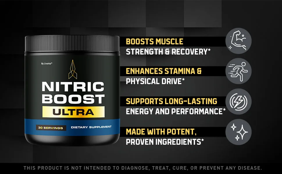 LIVORKA (5 Pack) Nitric Boost - Nitric Boost Ultra Purple Powder for Men NitricBoostUltra Powder Boost Energy and Support Active Lifestyles 300 Servings for 5 Months - nitric boost ultra purple powder reviews nitircboost ultra 2 pack