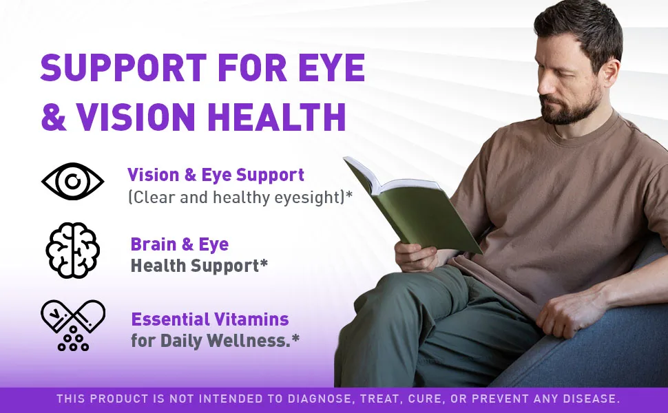 (3 Pack) Sharp Vision Capsules - Official SharpVision Eye Health Support Pills Natural Sharp Vision Advanced Supplement Vitamins for Overall Wellness & Support Health 180 Capsules for 3 Months - sharp vision capsules supplement sharpvision eye support pills healthy natural formula