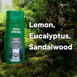 Irish Spring Men's Body Wash Shower Gel Charcoal Refresh 20 Fl Oz (Pack of 4) - image