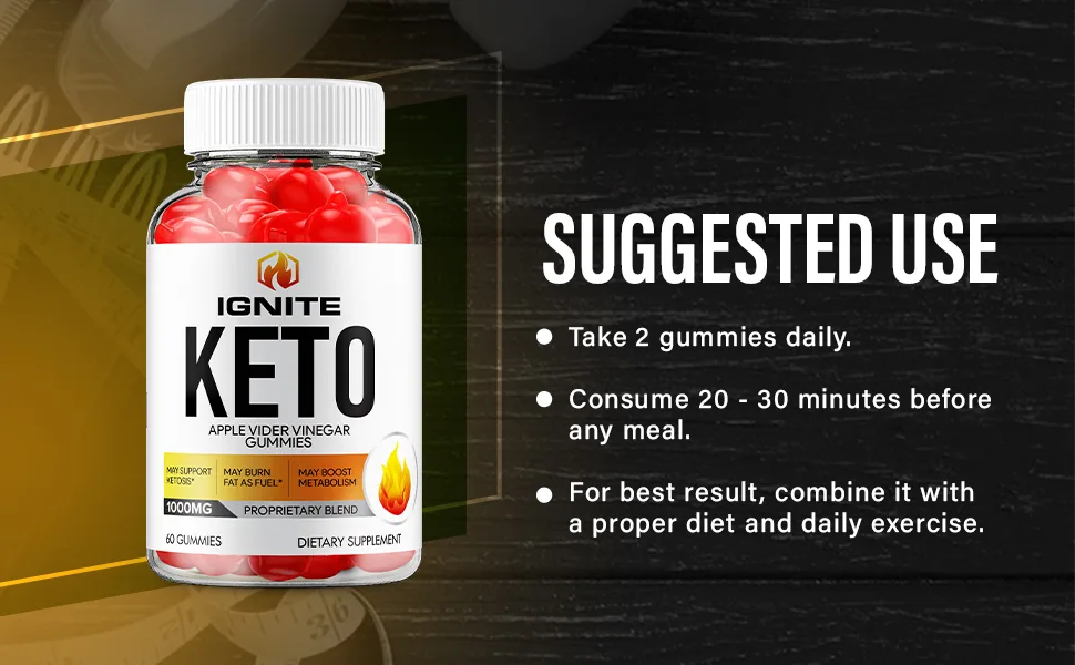 (3 Pack) Ignite Keto ACV Gummies - Advanced Formula Ignite Keto Plus ACV Gummies Apple Cider Vinegar Ignite ACV Dietary Supplement (180 Gummies) - Ignite ACV gummies Keto+ACV BHB 525mg 500mg energy