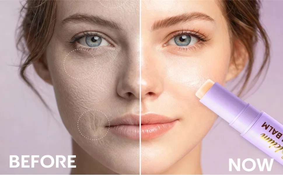 Bizzico Calcium Multi Balm Stick Collagen Solid Moisturizing Stick Hydrating&Firming Skin Moisturizing Cream Suitable for Eyes Neck Face - product information 3