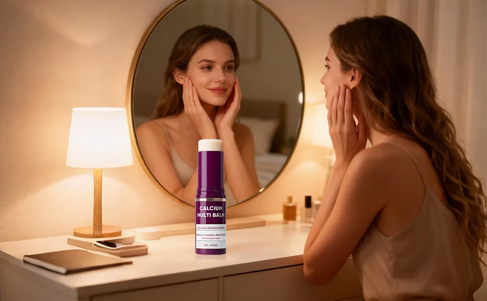 2PCS Calcium Multi Balm Calcium Volume Multi Balm Korean Collagen Moisturing Stick Wrinkle Core Stick Moisturizing Cream Hydrating Firming Skin Suitable for Eyes Neck Face - product information 5