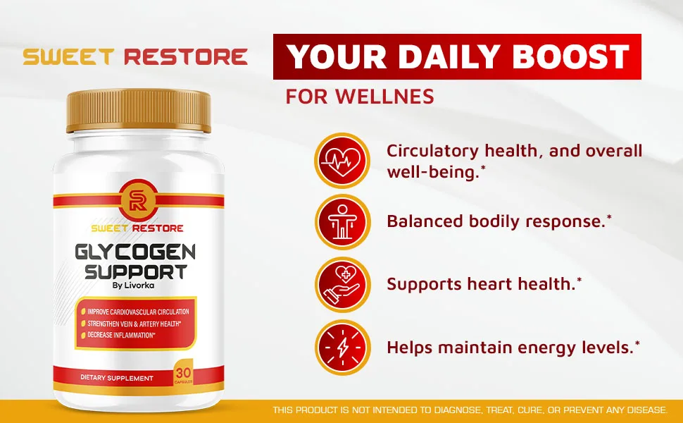 Sweet Restore Glycogen Support Sweet Restore Capsules SweetRestore Glycogen Support Sweetrestore Pills SweetRestoreGlycogen Support Advanced Formula 60 Capsules for 1 Month - sweet restore glycogen support relief capsules sweetrestore pills