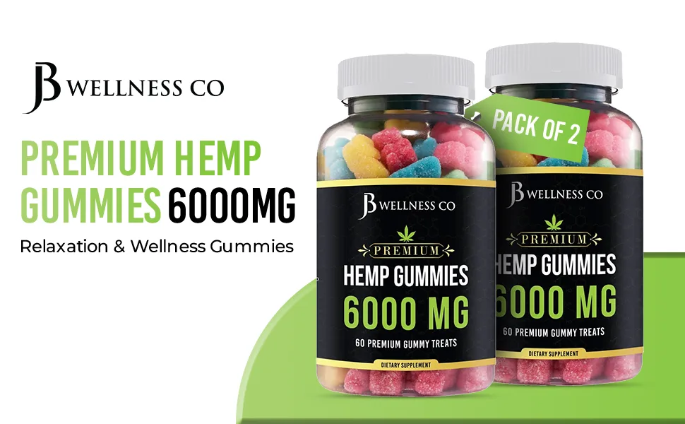 Hemp Gummies - Advanced Gummies - Relaxing Gummy with Hemp Oil 2-Pack  - product information 1