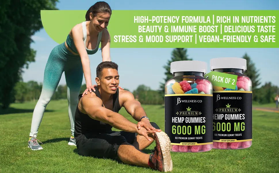 Hemp Gummies - Advanced Gummies - Relaxing Gummy with Hemp Oil 2-Pack  - product information 5