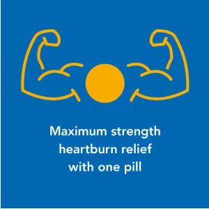 GoodSense Maximum Strength Famotidine Tablets 20 mg Acid Reducer for Heartburn Relief 200 Count - heartburn