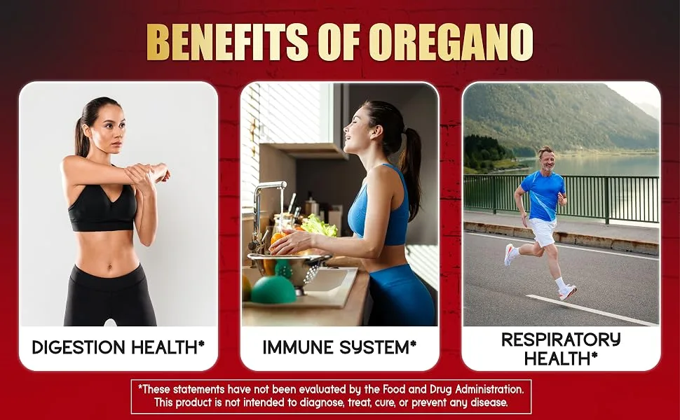 BMVINVOL Oregano Supplement | Black Seed Garlic Elderberry Olive Leaf Quercetin Bromelain Black Pepper - 8in1 Immune & Digestive Support 90 Capsules 3-Month Supply  - B0F1Z68MLM