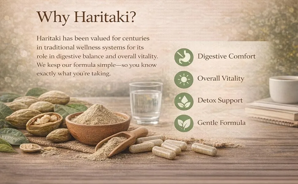 SILVEMOON Haritaki Capsules Organic Terminalia Chebula Fruit Extract 120 Veggie (2) - product information 2