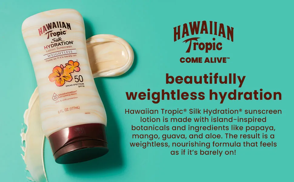Hawaiian Tropic Everyday Active Lotion Sunscreen SPF 30 Twin Pack & Weightless Hydration Lotion Sunscreen SPF 30 Twin Pack | Sunscreen Packs | 8oz & 6oz - product information 4