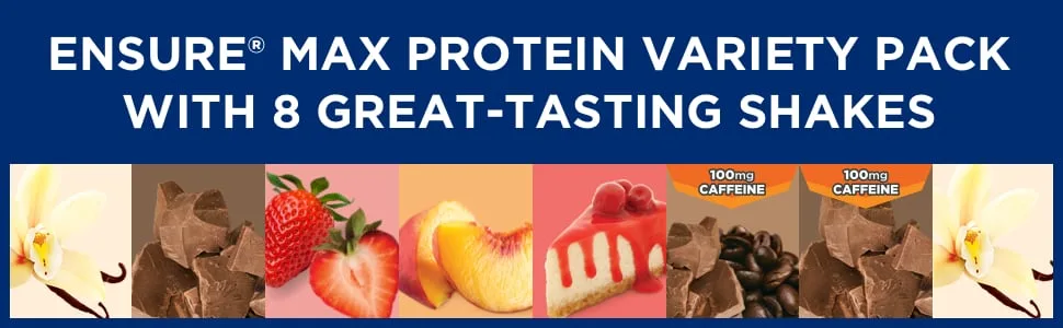 Ensure Max Protein Nutrition Shakes Variety Pack With 30g of Protein & Max Protein Liquid Nutritional Shake with 30g of Protein - product information 1