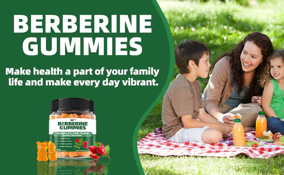 ACEYO Berberine Gummies for Immune Support & Promote Digestion - Natural Berberine HCL Cinnamon Supplement - 60 Vegan Gummies for Adults - BERBERINE GUMMY