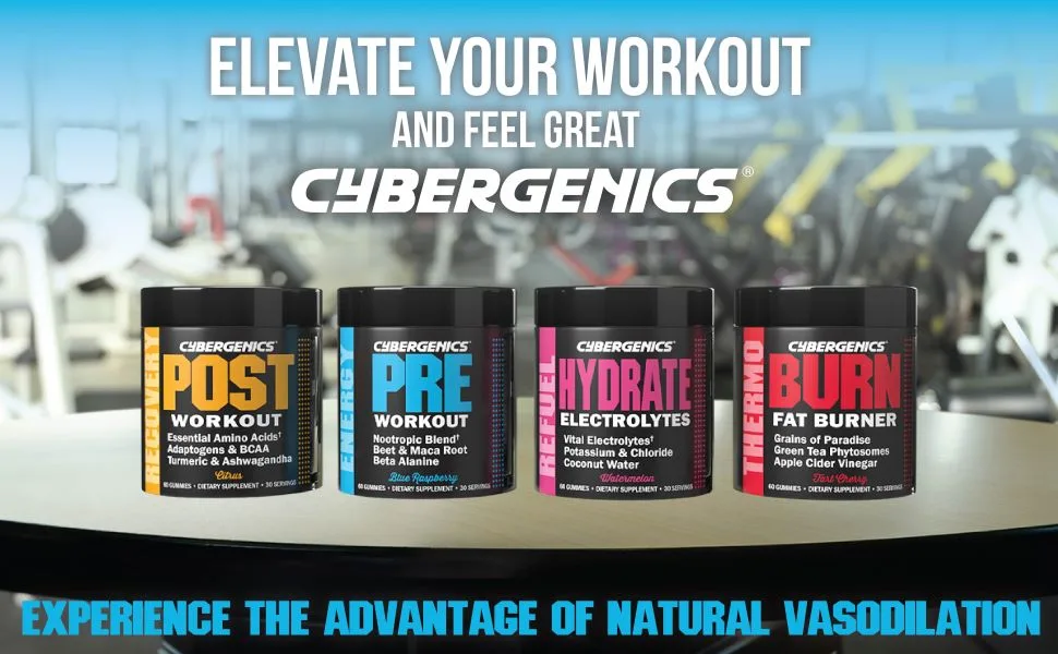 Cybergenics Pre Workout Gummies Supports Energy Levels Boosts Performance Beta Alanine Green Tea Extract Nootropic Blend for Focus Natural Beet Root Blue Raspberry 60 Gummies 30 Servings - post workout gummies creatin workout supplement for women blue gummies chews creatine monohyd gum