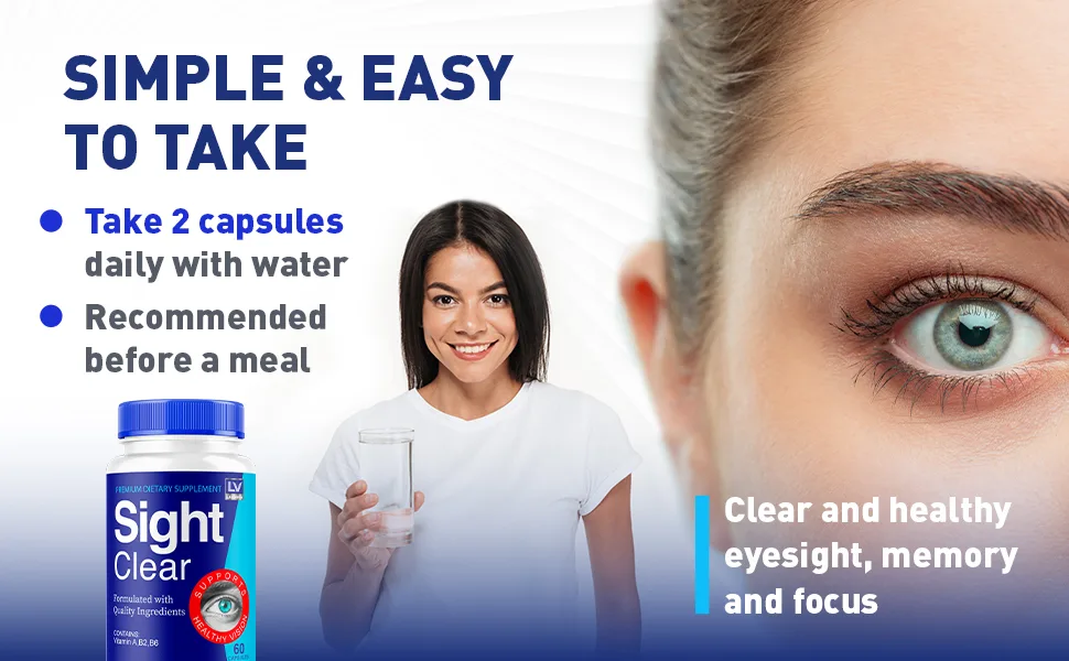 LIVORKA Sight Clear 20/20 Vision Support Supplement for Eyes - 5 Month Supply - Pack of 5 60 Count (Pack of 5) - sight clear capsules 20/20 vision vitamins sightclear eye pills supplement support healthy reviews