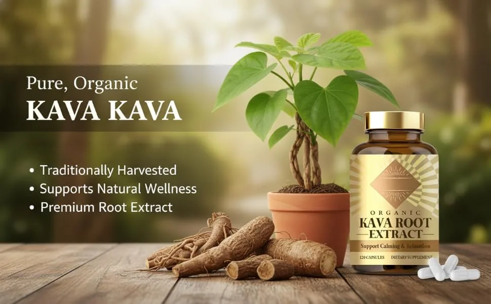 FlexBloom Kava Kava Capsules High Concentration Kava Root Extract Supplement for Relaxation and Immune Support Vegan & Non-GMO 120 Capsules - kava kava