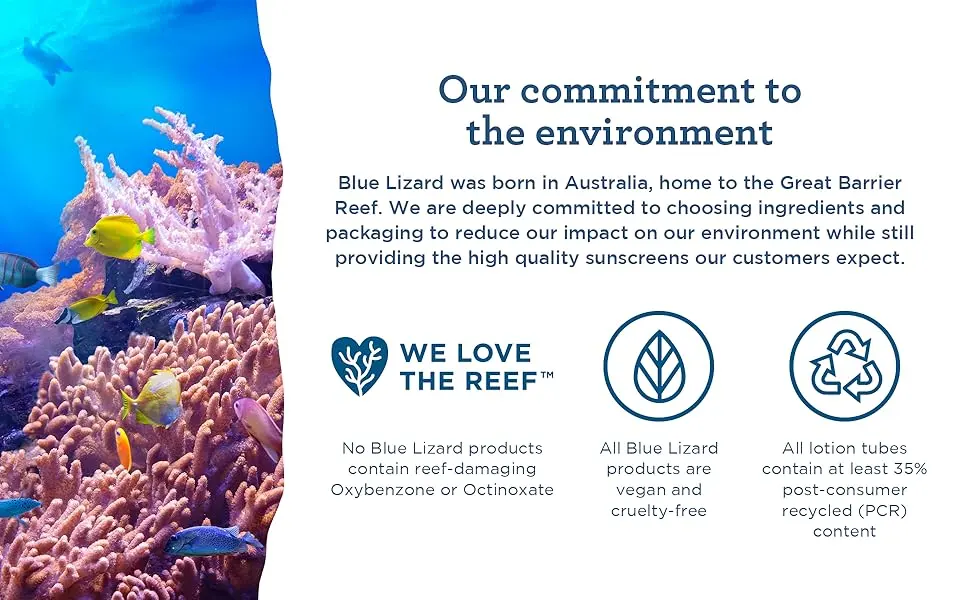 BLUE LIZARD Sunscreen SPF 50+ Spray | Kids | 5 Fl Oz | Pack of 2 5 Fl Oz (Pack of 2) - Commitment to environment, We love the Reef, Vegan and Cruelty Free, PCR bottle, no oxybenzone